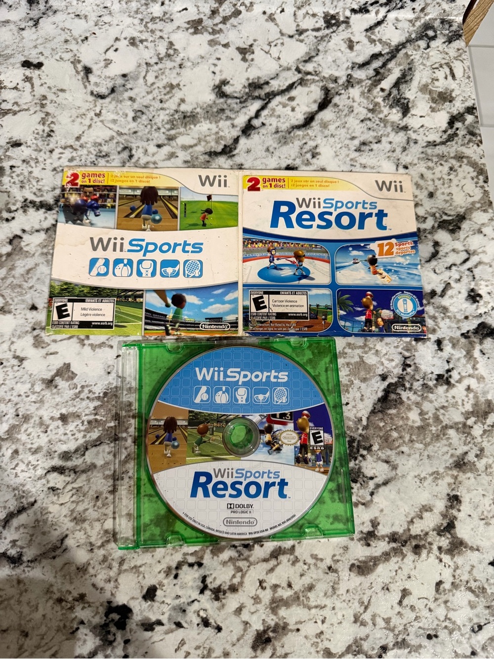 Wii Sports and Wii Sports Resort 2 in 1 (Nintendo Wii) Complete - Tested